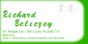 richard beliczey business card